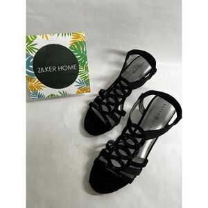 Karen Scott Women's Denice Wedge Sandals - Black 9M